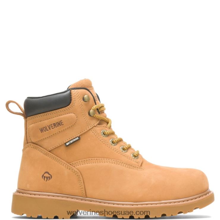 رجال حذاء عمل مقاوم للماء من الفولاذ المقاوم للصدأ مقاس 6 بوصات X000RZ14 Wolverine قمح