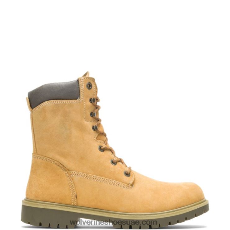 رجال حذاء عمل ذهبي عازل للماء 8 بوصة X000RZ213 Wolverine ذهب