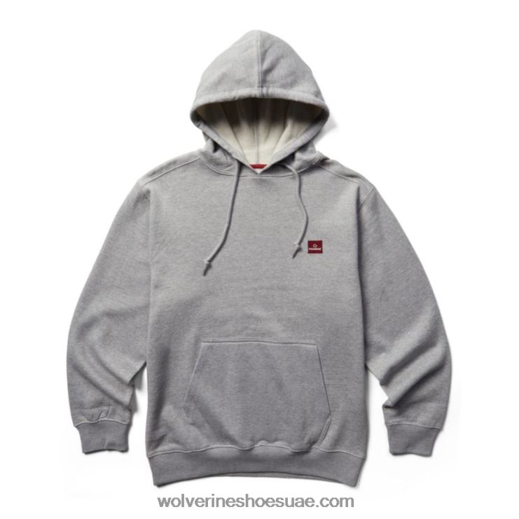 رجال كنزة صوفية متوسطة الوزن X000RZ326 Wolverine هيذر رمادي فاتح