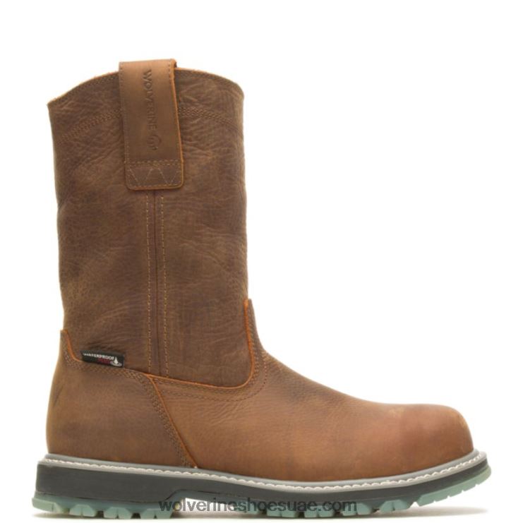 رجال lx الصلب اصبع القدم التمهيد ولينغتون العمل X000RZ144 Wolverine السودان البني