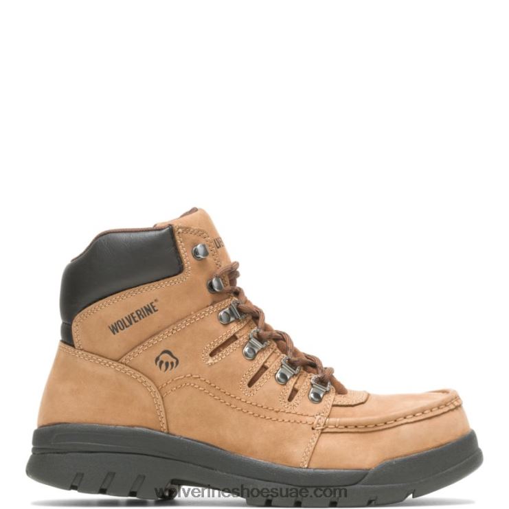 رجال بوتوماك إنجليزي moc steel-toe 6 "work boot X000RZ127 Wolverine بني